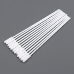 Cleanroom Polyester Swab with White Long Handle - Image 4